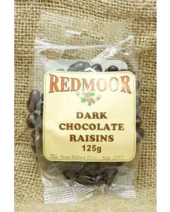 DARK CHOCOLATE RAISINS 125G