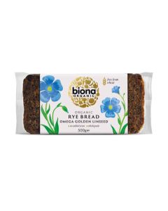 BIONA RYE-OMEGA 3 - GOLDEN LINSEED BREAD ORGANIC 500G X 6