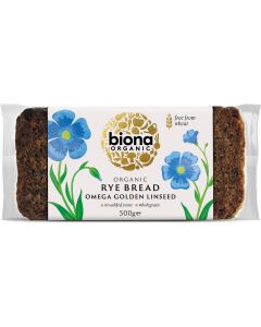 BIONA RYE-OMEGA 3 - GOLDEN LINSEED BREAD ORGANIC 500G X 7