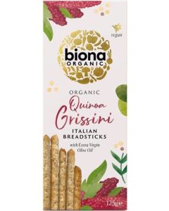 BIONA ORGANIC GRISSINI BREADSTICKS - QUINOA 125G X 1