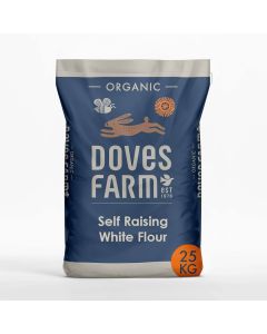 DOVES ORGANIC SELF RAISING WHITE FLOUR 25KG