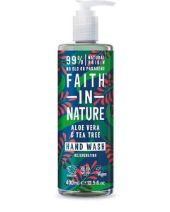 FAITH ALOE VERA & T/TREE HAND WASH 400ML X 1