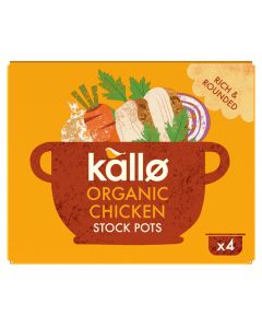 KALLO ORGANIC CHICKEN STOCK POT (4X24G) X 8