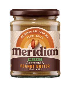 MERIDIAN ORGANIC PEANUT BUTTER SMOOTH NAS 280G X 1