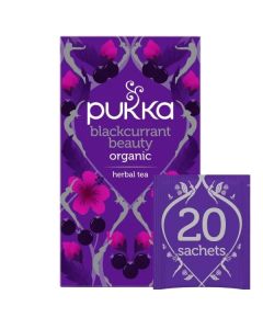 PUKKA BLACKCURRANT BEAUTY TEA BAGS 4 X 20