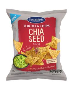 SANTA MARIA CHIA SEED SALTED TORTILLA CHIPS 10 X 130G