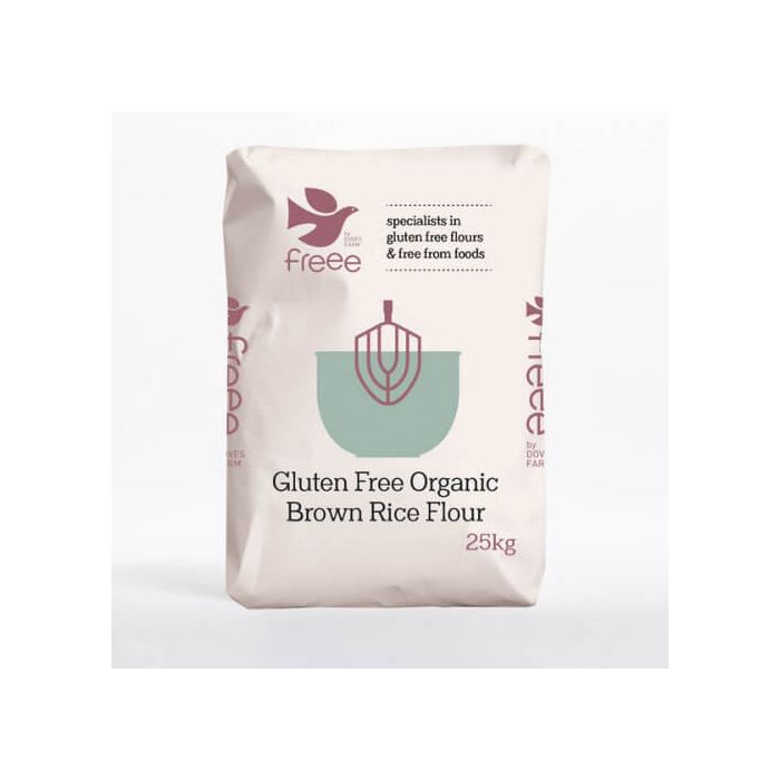 DOVES BROWN RICE FLOUR ORGANIC 25KG