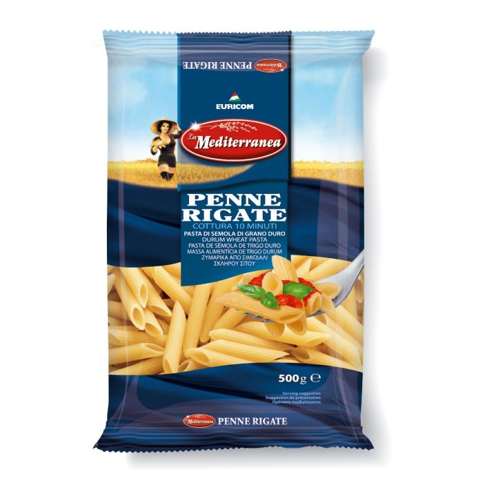 LA MEDITERRANEA PENNE PASTA 1 X 500G