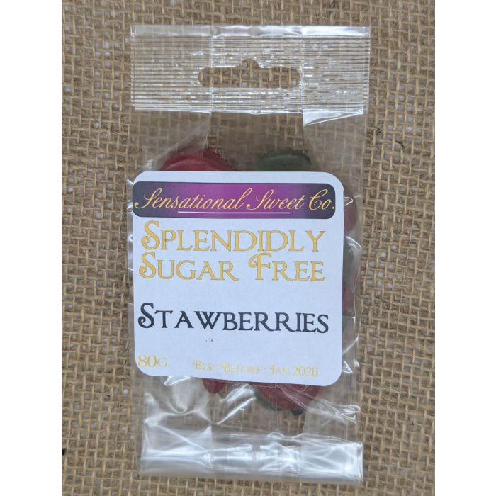 STRAWBERRIES SUGAR FREE 80G