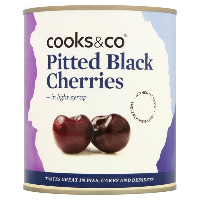 COOKS&CO PITTED BLACK CHERRIES 6 X 850G