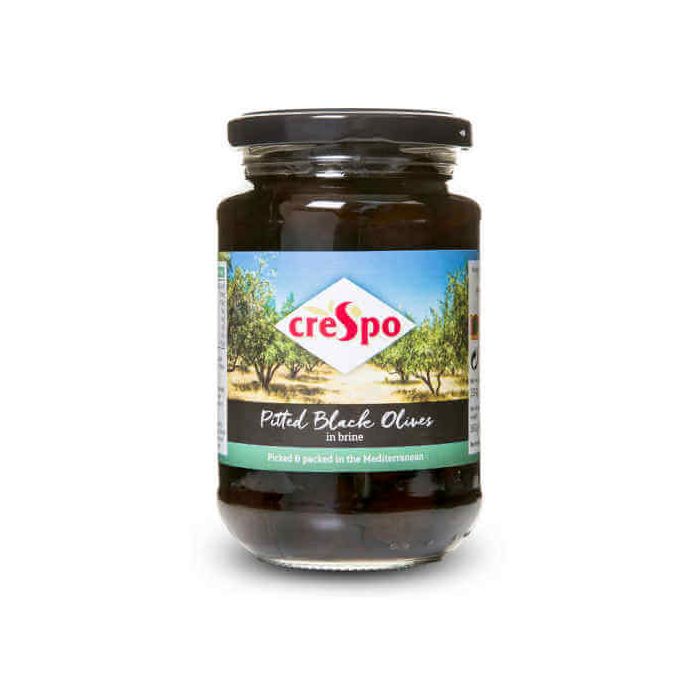 CRESPO BLACK OLIVES PITTED 8 X 354G