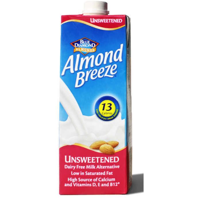 BLUE DIAMOND ALMOND BREEZE UNSWEETENED (RED) 1LTR X 8