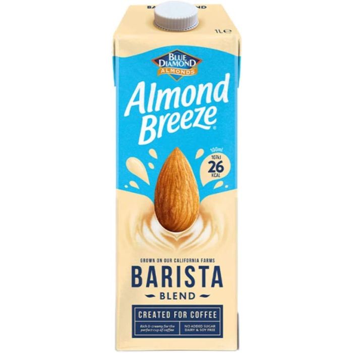 BLUE DIAMOND ALMOND BREEZE BARISTA DRINK 1LTR X 8