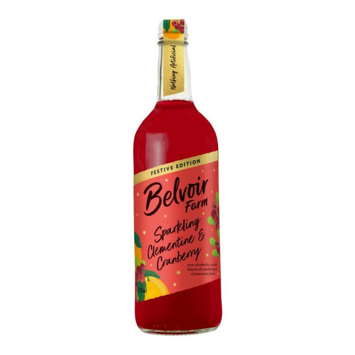 BELVOIR SPARKLING CLEMENTINE & CRANBERRY 6X750ML