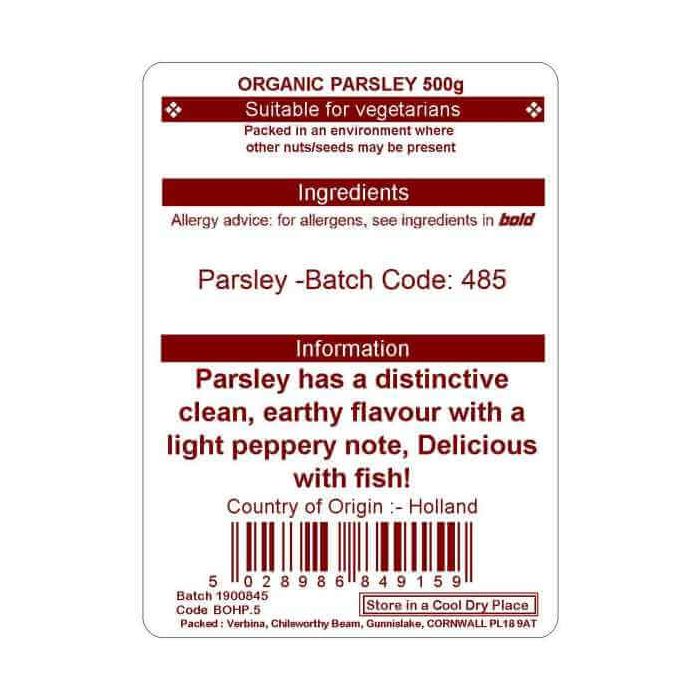 PARSLEY 500G(ORGANIC)