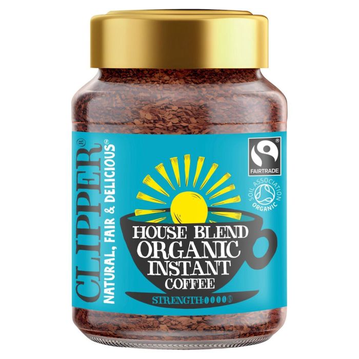 CLIPPER FT SSDECAF ORG HOUSE INSTANT COFFEE 6 X 100G