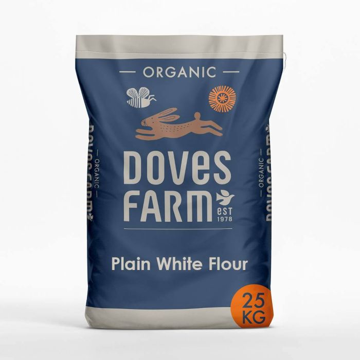 DOVES ORG PLAIN WHITE FLOUR 25KG