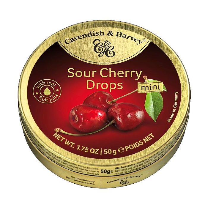 C&H SOUR CHERRY DROPS 9 X 200G