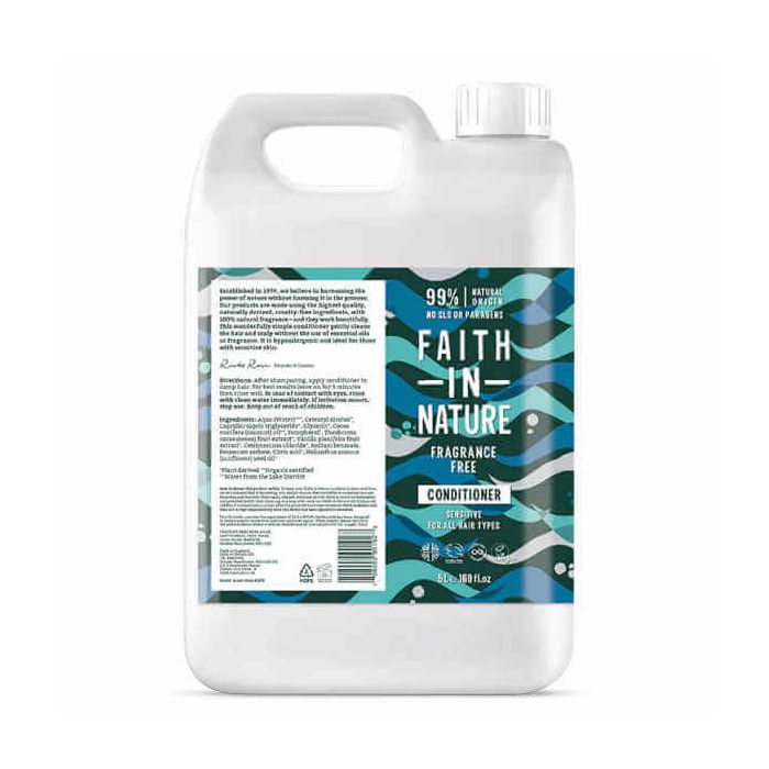 FAITH CONDITIONER FRAGRANCE FREE 5LTR