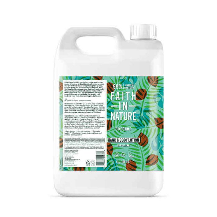 FAITH HAND & BODY LOTION COCONUT 5LTR