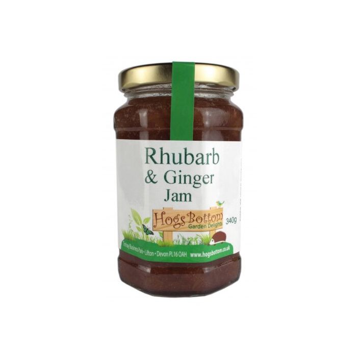 HB RHUBARB & GINGER JAM 340G