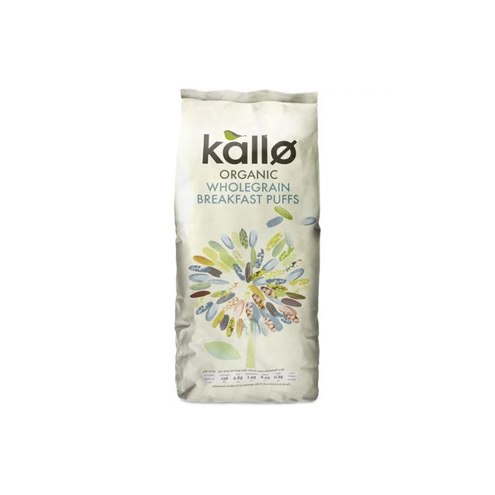 KALLO PUFFED RICE CEREAL 6X225G