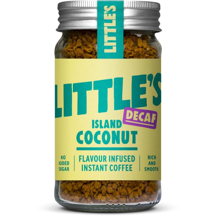 LITTLES DECAF ISLAND COCONUT INSTANT COFFEE 6 X 50G