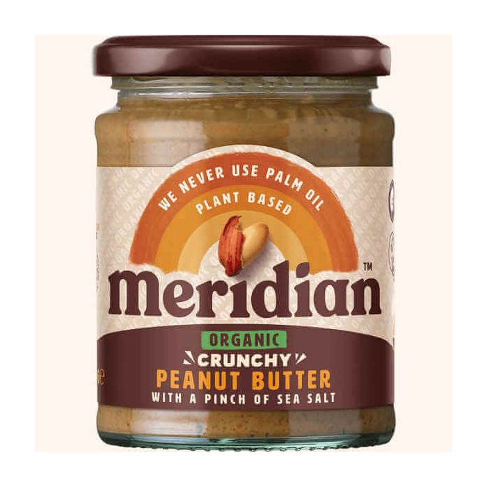 MERIDIAN ORGANIC CRUNCHY PEANUT BUTTER WITH SALT 280G X 1