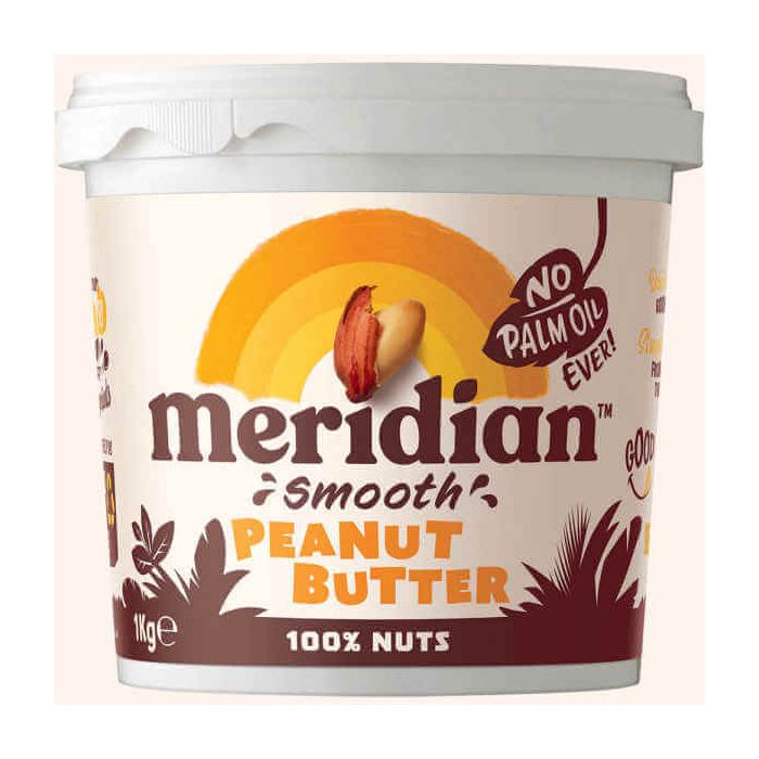 MERIDIAN SMOOTH PEANUT BUTTER NAS (TUB) 1KG X 1