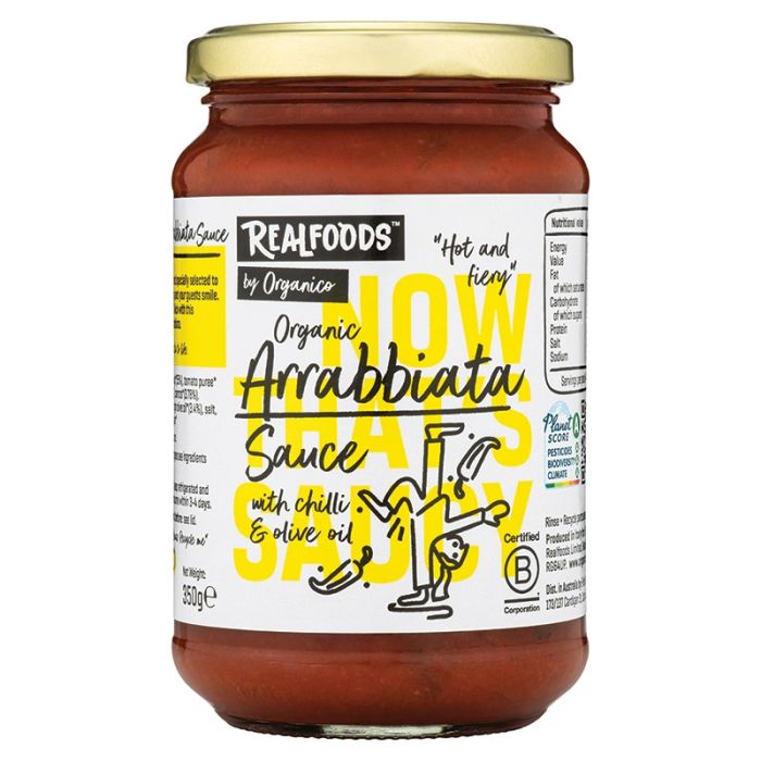 ORGANICO ORG ARRABBIATA (WITH CHILLI AND OLIVE OIL) 6 X 350G