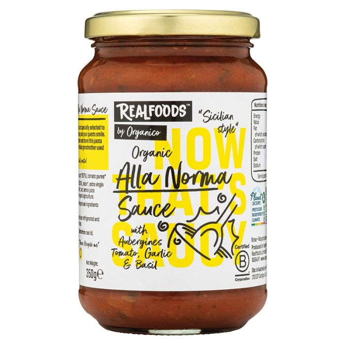 ORGANICO ORG ALLA NORMA (WITH AUBERGINES  TOMATO  GARLIC AND BASIL) 1 X 350G