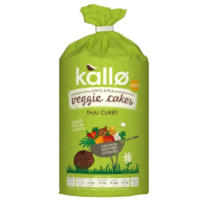 KALLO THAI CURRY VEGGIE CAKES 122G X 6