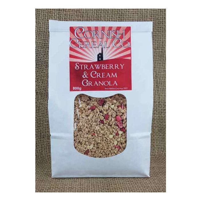 CORNISH STRAWBERRIES & CREAM GRANOLA 800G