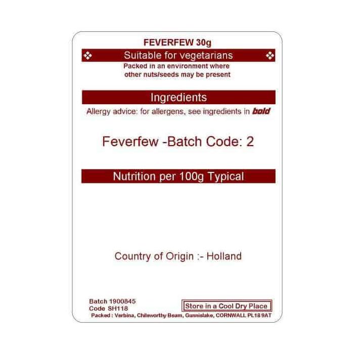 FEVERFEW 30G