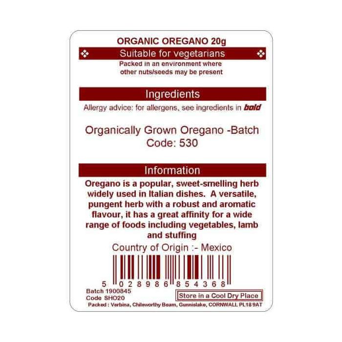 OREGANO 20G (ORGANIC)