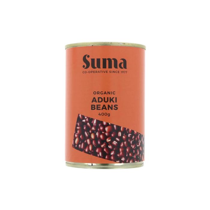 SUMA ORGANIC ADUKI BEANS 12 X 400G