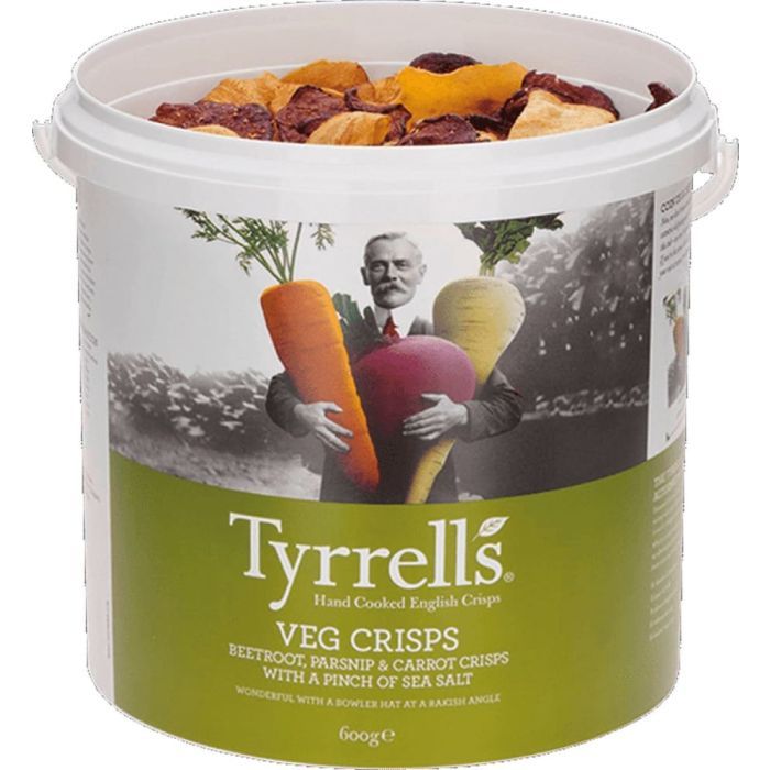 TYRRELLS MIXED ROOT VEGETABLES TUBS 1X600G