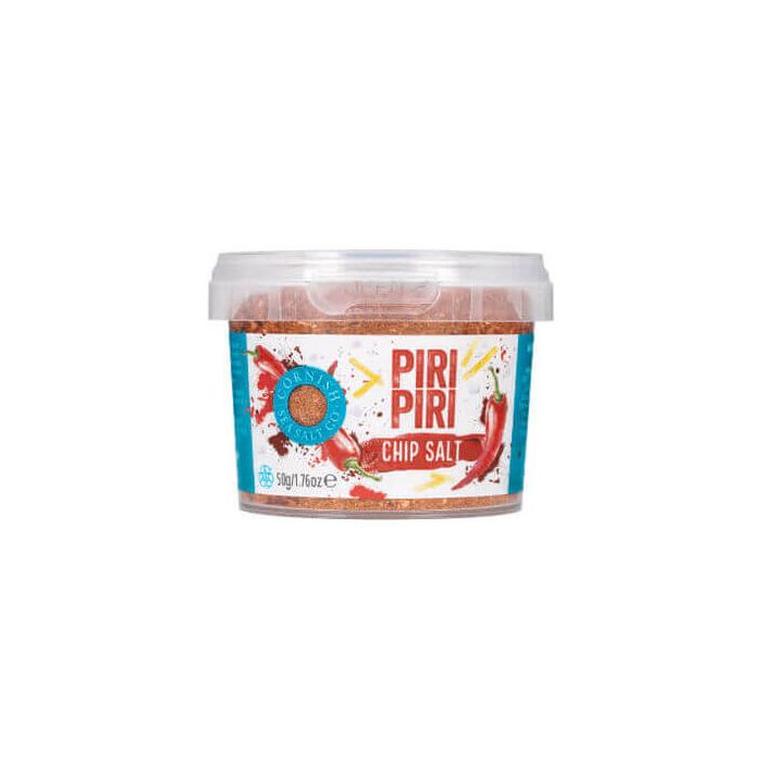 CORNISH SEA SALT PIRI PIRI CHIP SALT 8 X 50G